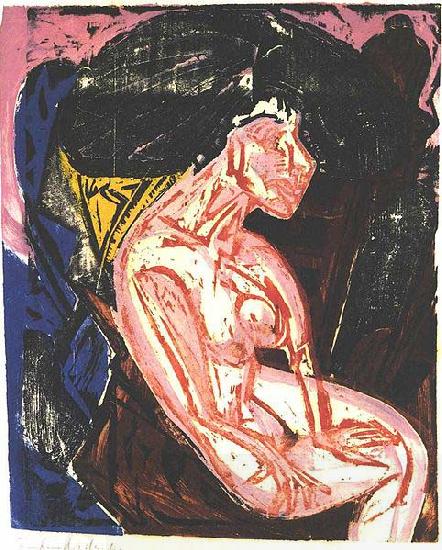 Ernst Ludwig Kirchner Female lover oil painting picture